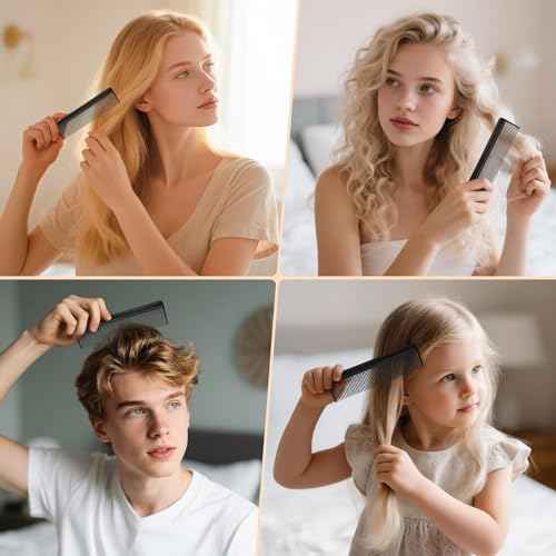 Disposable Hair Combs Individually Wrapped, 300 Pack Fine Tooth Combs Bulk, Suitable for Hotel, Salon, Home Care, Travel & Personal Use