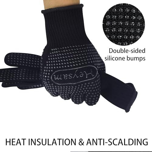 Heat Resistant Silicone Gloves for Hair Styling Tools, 2 Pcs