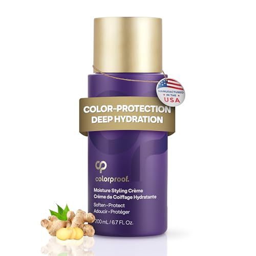 Colorproof Moisture Styling Cr?me 6.7FL. Oz. Leave-In Moisturizing Heat and Color Protection Cream for Smooth & Soft Finish, Gingered Amber Scent