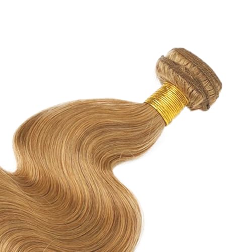 #27 Honey Blonde Body Wave Human Hair Bundle - 28 Inch, 50g