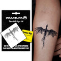 INKARTLINK Semi-Permanent Temporary Tattoo - Dragon Design, Waterproof 1-2 Week Wear