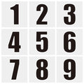 50pc Arabic Numerals Race Number Temporary Tattoo Stickers