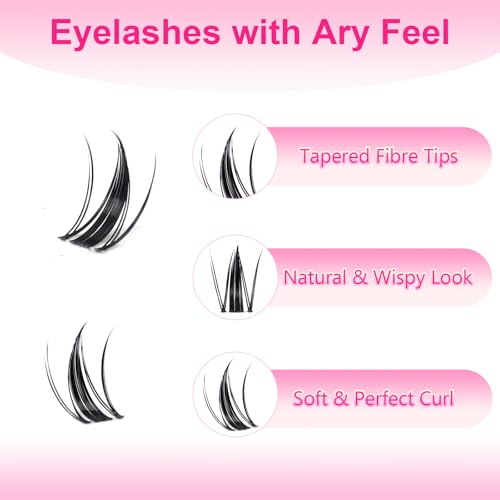Fairy Lash Clusters C Curl Invisible Band Eyelashes