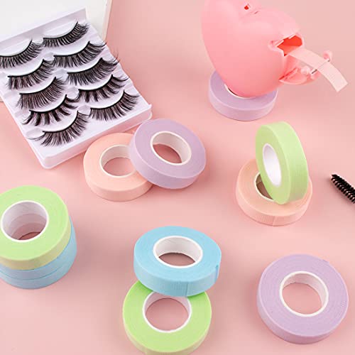 Eyelash Extension Tape Kit - 12 Rolls with Heart Cutter