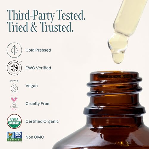 Cliganic Organic Baobab Oil, 100% Pure - For Face & Hair | Natural Cold Pressed Unrefined