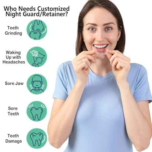 Custom Dental Night Guard, 3.0mm Custom Mouth Teeth Guard Against Teeth Grinding/Clenching for TMJ Relief and Bruxism (One Upper or One Lower Guard)