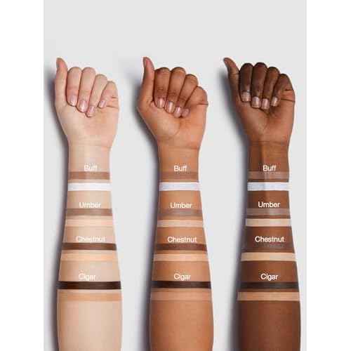 SHEGLAM Fine Line 2-In-1 Nose Contour & Highlight Pen Long Lasting Waterproof Cream Bronzer & Highlight Sticks-Umber