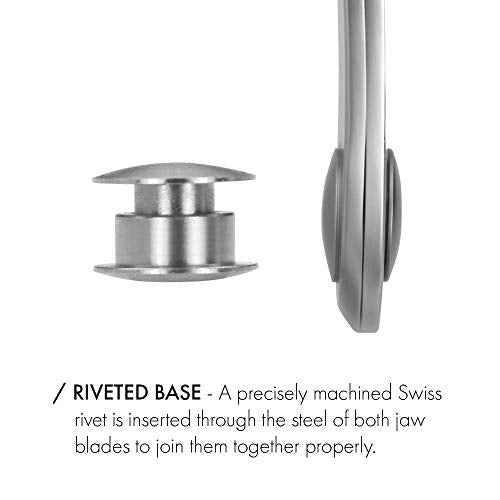 GERMANIKURE Nail Clipper and Glass Nail File Set in Black Leather Case - Made in Solingen Germany of FINOX Stainless Steel, Glass Nail Care Supplies Made in Czech Republic