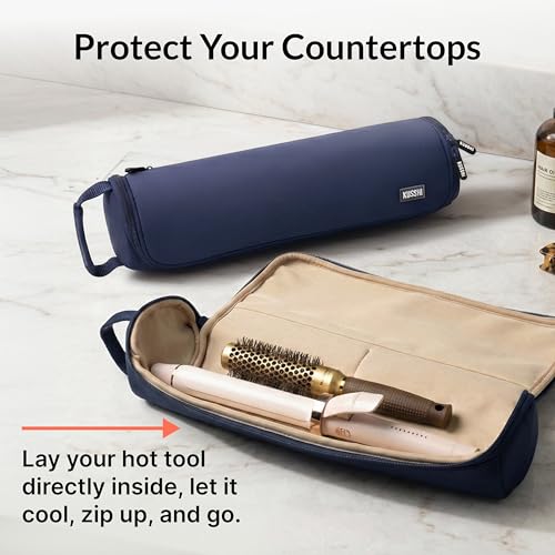 KUSSHI Travel Hair Tools Case - Heat Resistant Neoprene