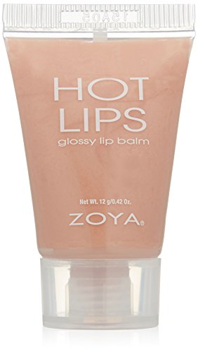 ZOYA Hot Lips Lip Gloss - Fame Pale Nude Cream, 0.42oz