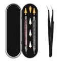 Dual-End Rhinestone Picker Tool Set with Wax Pens & Tweezers for Nail Art