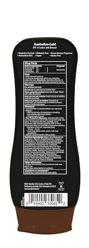 Australian Gold SPF 15 Sunscreen Lotion with Instant Bronzer, 8 oz