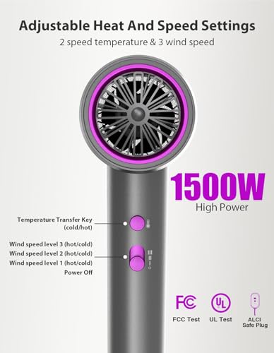 NUTROMO Hair Dryer 110000 RPM Fast Drying Ionic Care