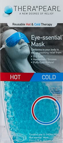 TheraPearl Eye Mask - Reusable Hot Cold Therapy Gel Beads