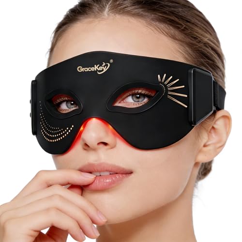 Gracekey Rechargeable Red Light Therapy Eye Mask - 3 Color Modes