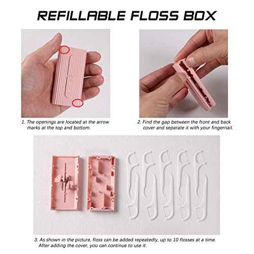 Portable Dental Floss 6 Cases, 140 Count Adult Floss Sticks in Box, Best Tool for Cleaning Teeth and Oral Care, Portable Travel Floss Picks Perfect for Home,Dinners,Dating,Travel,Hotels.(Mixed Pack)