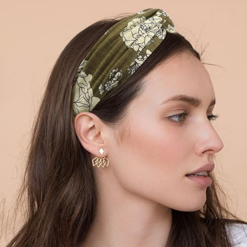 Women’s Elastic Knotted Headbands - Non-Slip Boho Hair Accessories, 8-Pack