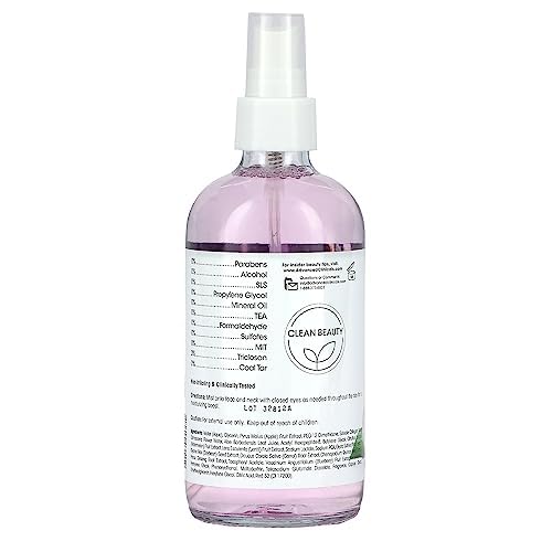 Advanced Clinicals Collagen + Rosewater Face Toner Skin Care Reviving & Hydrating Facial Mist for Face, Non-Greasy Instant Hydration Face Spray W/Pure Rose Water, Collage, & Natural Extracts, 8 Fl Oz