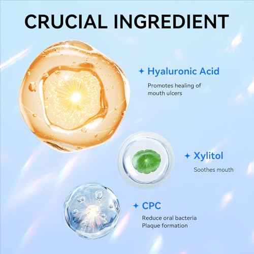 Travel Size Mouthwash ? 40 Individual Packets ? Dry Mouth Relief Strips with Hyaluronic Acid & Probiotics ? Alcohol, Fluoride & Gluten Free ? Xylitol Cavity Prevention | Travel Oral Care