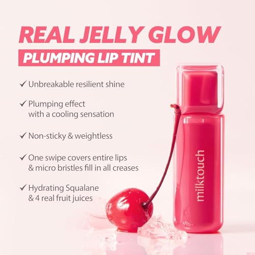MILKTOUCH Jelly Fit Lip Tint - Long Lasting Stain 09 Pine Mauve
