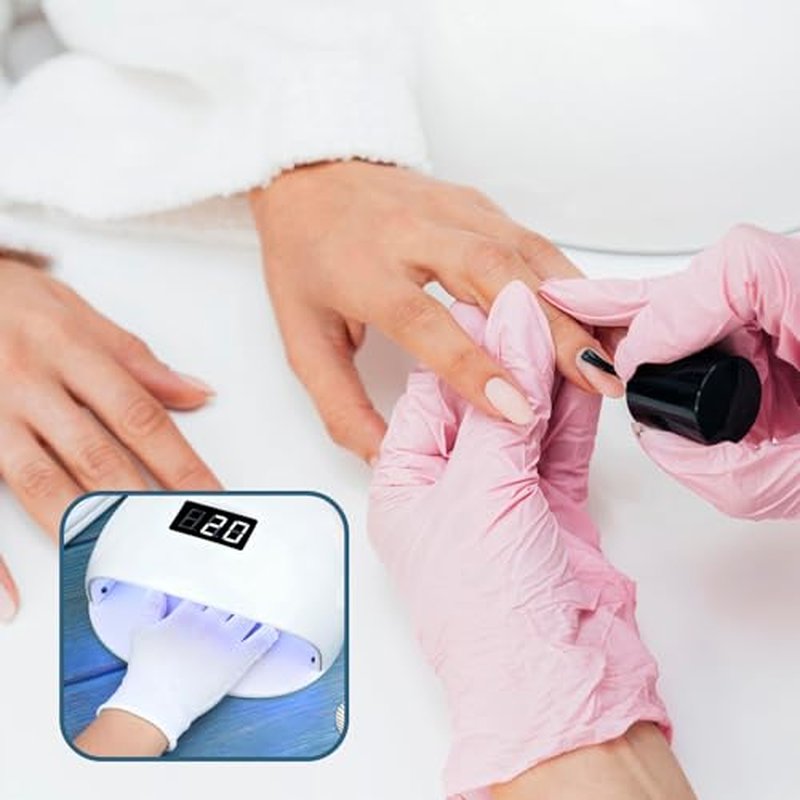 12 Pairs White Fingerless Cotton Moisturizing Gloves for Dry Hands