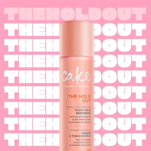 Cake Beauty Hairspray, The Hold Out ? For Brushable, Touchable, Flexible Hold? Multi Tasking Styler- Vitamin E & Abyssinian Oil ? For All Hair Types- 5.6 Oz. / 160 g