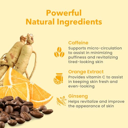 Patchology Wake Up Call Caffeine Facial Sheet Mask ? Hydrating Face Mask with Caffeine, Orange Extract & Ginseng ? Helps Refresh and Depuff Skin in 10 Minutes ? Morning Skincare (4 Count)