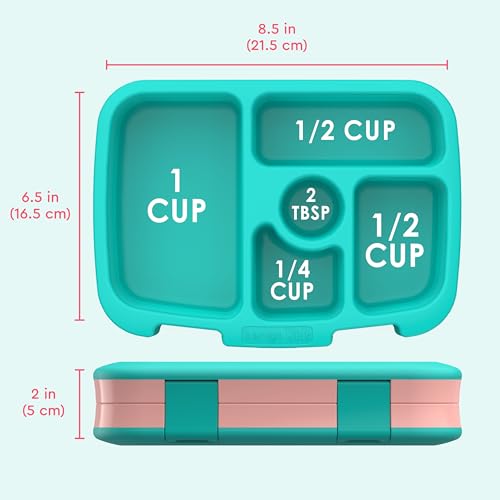 Bentgo Kids Prints Leak-Proof, 5-Compartment Bento-Style Kids Lunch Box - Ideal Portion Sizes for Ages 3-7, Durable, Drop-Proof, Dishwasher Safe, & Made with BPA-Free Materials (Llamas)