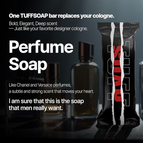 GREEN ? 4-in-1 Men¡¯s Fragrance Soap Bar 5.5 oz ? Natural All-in-One Bar for Body, Face, Hair & Shaving ? TUFF RED (Energy) / TUFF GREEN (Skin Protection) ? Long-Lasting & Sulfate-Free
