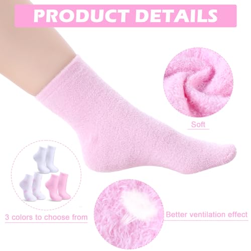 Tarpop 3 Pairs Aloe Moisturizing Gel Spa Socks for Dry Cracked Feet