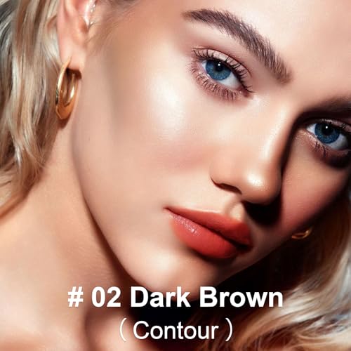Matte Contour Palette, Face Sculpting Powder for Light Skin