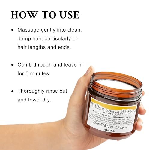 Davines Nourishing Miracle Mask - Hair Repair & Hydration, 8.45 oz
