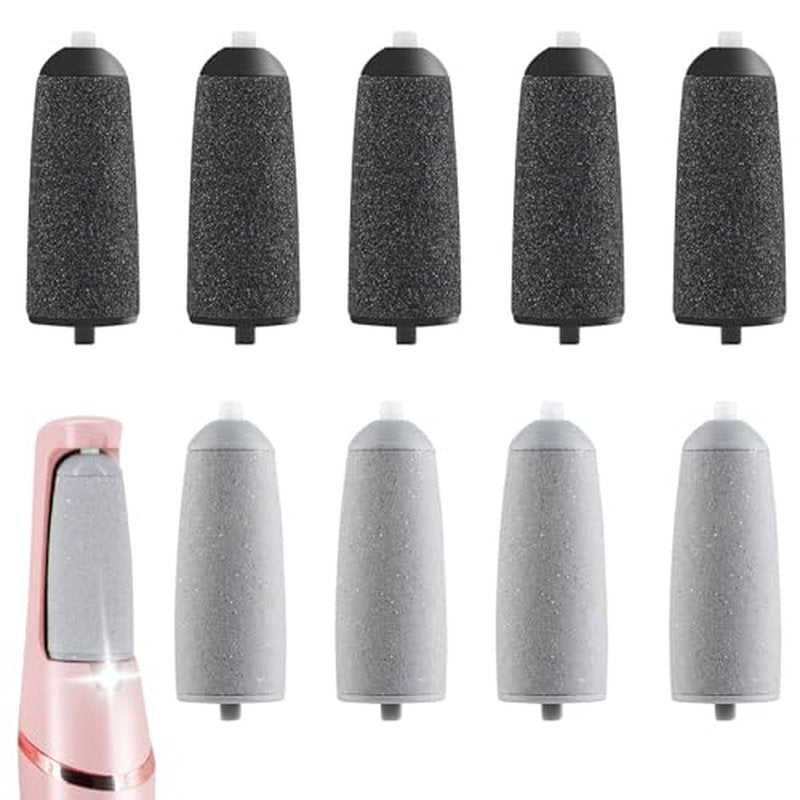 9 Pack Pedicure Roller Heads for Electric Foot Callus Remover