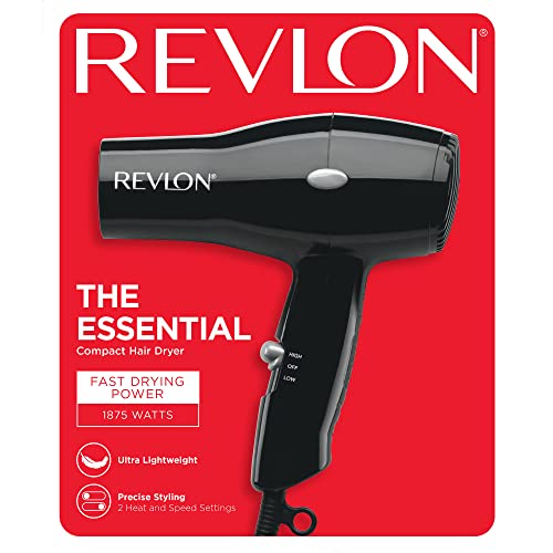 Revlon Compact Hair Dryer 1875W Lightweight Travel