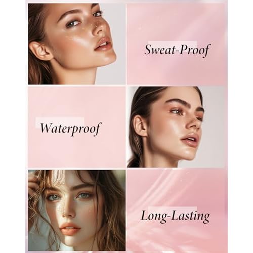 Face Glitter, Gold Temporary Face Tattoos Stickers, Body Face Glitter for Women Girls, Country Concerts Singer Festival Rave Accessories (Gold - 10 pcs)