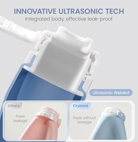 TSA Approved 3oz Leak-Proof Silicone Travel Bottles