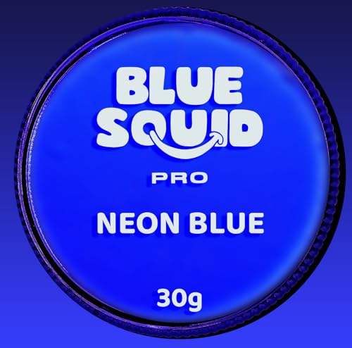 Blue Squid Neon Blue Water-Activated Face Paint 1oz