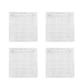 4-Piece 9-Grid Empty Makeup Palette - DIY Lipstick Eyeshadow Organizer