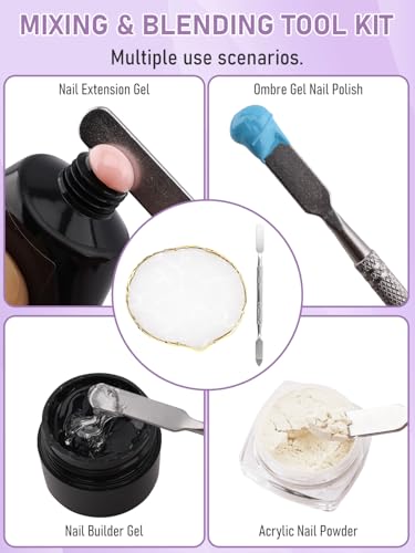 Nail Sponges Set for Ombre Nail Art with Palette & Tools - 200 Pieces (Variation of This Listing)