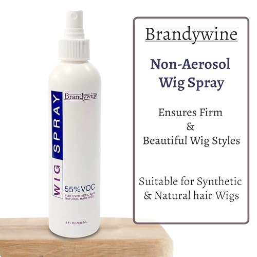 Brandywine Non-Aerosol Wig Spray for Synthetic & Natural Hair - 8 Fl Oz
