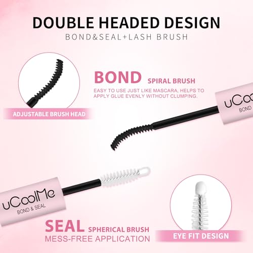 UCOOLME Waterproof Lash Bond & Seal - Long-Lasting Eyelash Adhesive 10ML
