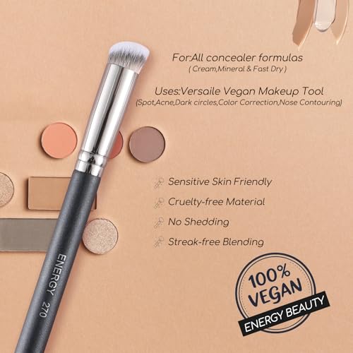 ENERGY Under Eye Concealer Brush 270 - Angled Kabuki
