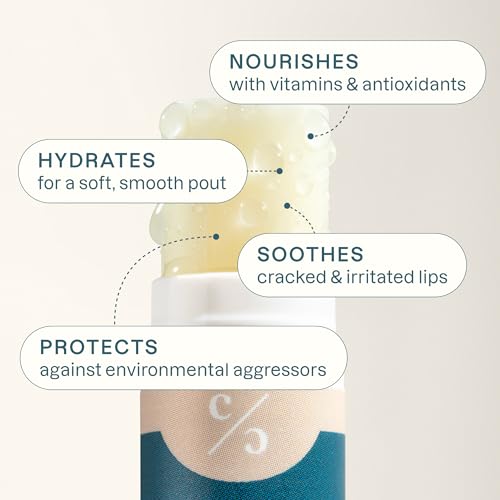 Cliganic Organic Lip Balm Set 6 Pack - Natural Hydrating