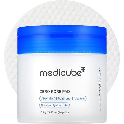 Medicube Zero Pore Pads 2.0 - Exfoliating Toner Pads for Pore & Sebum Care, 70 Count