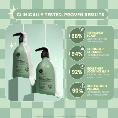 Luseta Rosemary Mint Shampoo and Conditioner Set 16.9oz