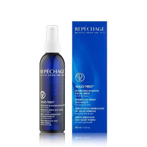 Repechage Algo Mist Hydrating Seaweed Facial Spray for All Skin Types - Aloe and Vitamin C Infused Face Mist Keeps Skin Hydrated, Refreshed and Nourished, 6 fl oz.