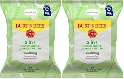 Burt's Bees Aloe Vera Face Wipes, 30 Count