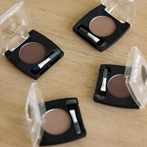 Palladio Brow Powder with Jojoba Oil & Shea Butter, Soft Brown