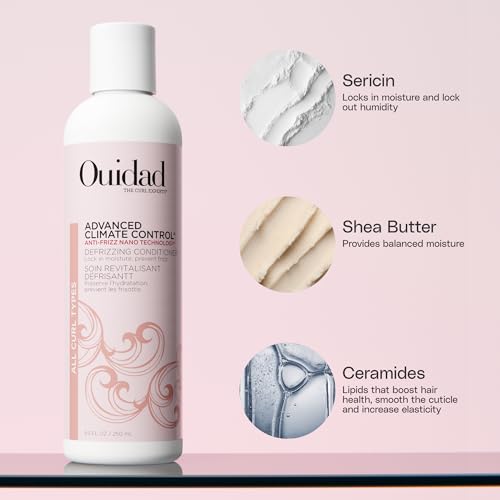 Ouidad Frizz-Free Wash Day Curl Kit - Shampoo, Conditioner & Gel