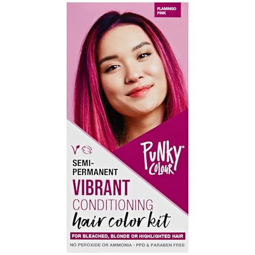 Punky Colour Flamingo Pink Semi-Permanent Hair Color Kit - Vegan